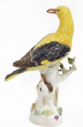 MEISSEN PORCELAIN BIRD GOLDEN