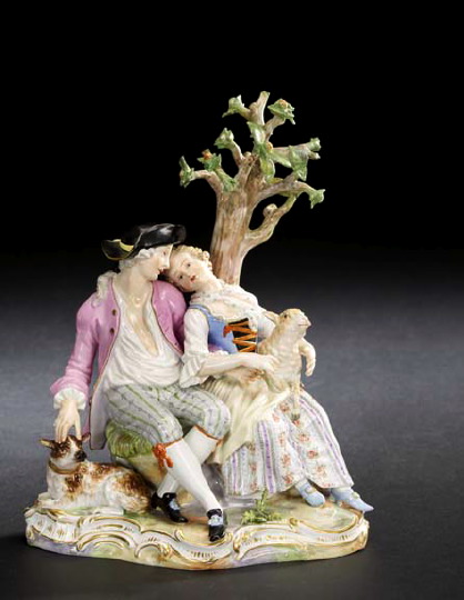 Meissen Porcelain "Bocage" Figure