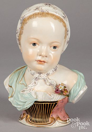 MEISSEN PORCELAIN BUST OF A
