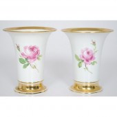 Meissen Porcelain Cache Pots G