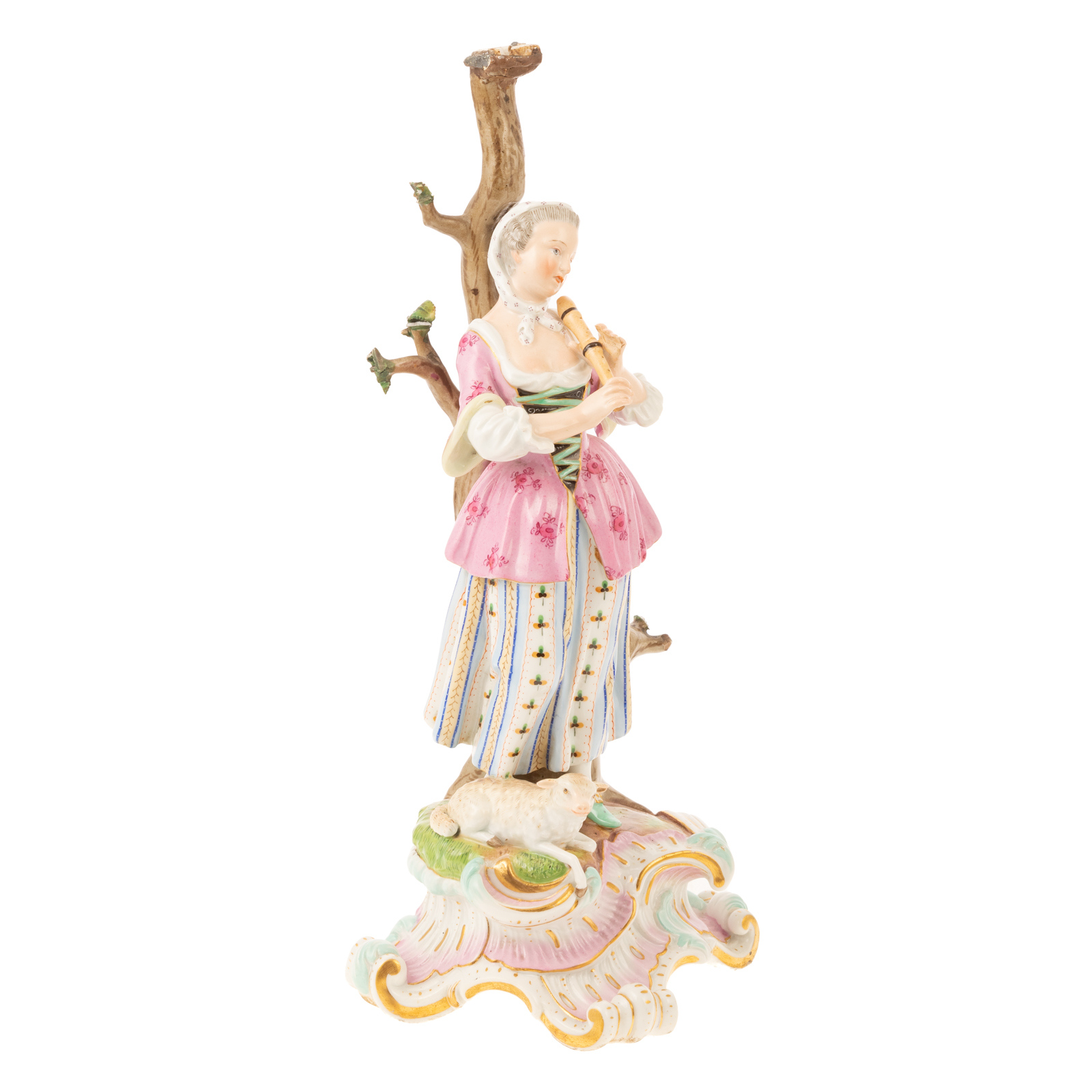 MEISSEN PORCELAIN CANDLESTICK