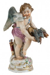 MEISSEN PORCELAIN CHERUB FIGUR
