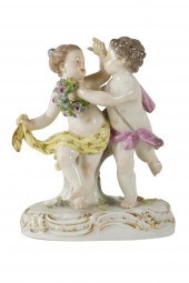 MEISSEN PORCELAIN CHERUB GROUP