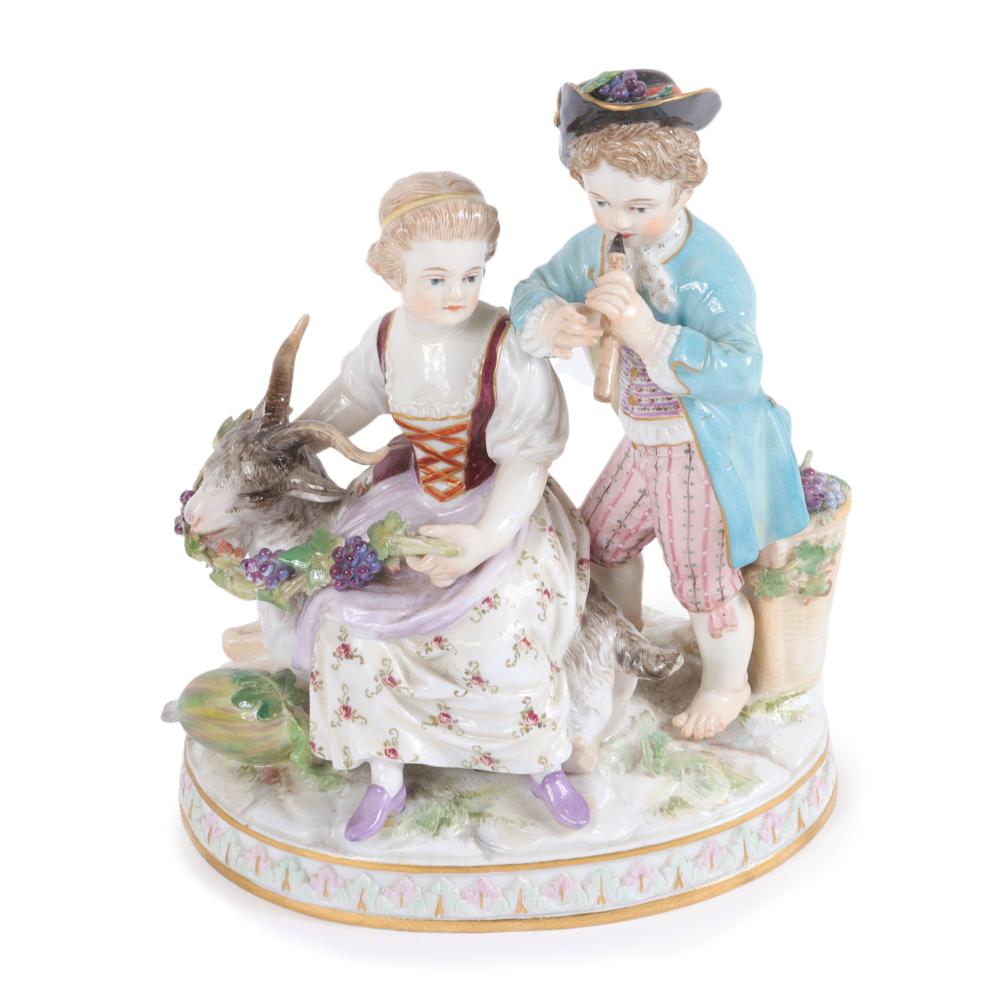 MEISSEN PORCELAIN CHILDREN FIGURE