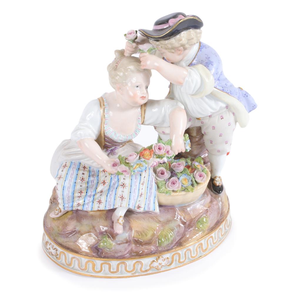 MEISSEN PORCELAIN CHILDREN FIGURE