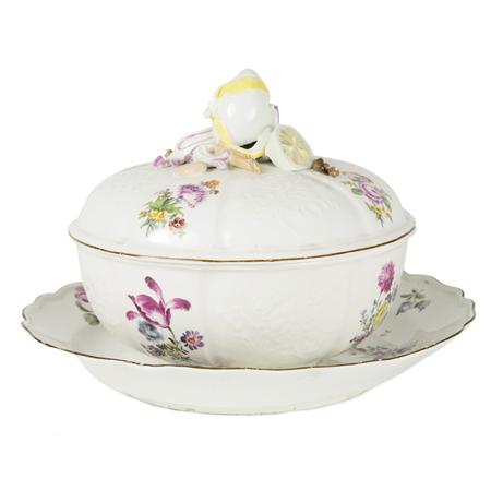 Meissen Porcelain Covered Bowl