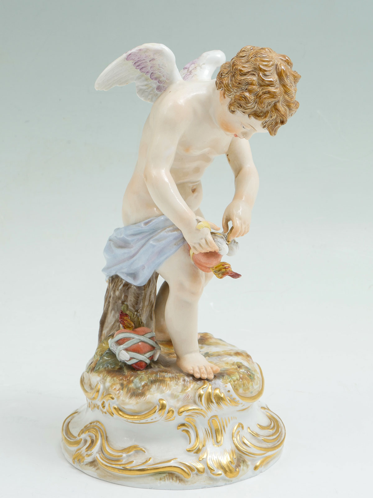 MEISSEN PORCELAIN CUPID BINDING