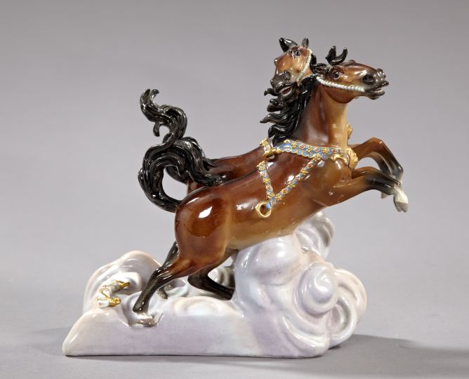Meissen Porcelain Equine Group, 