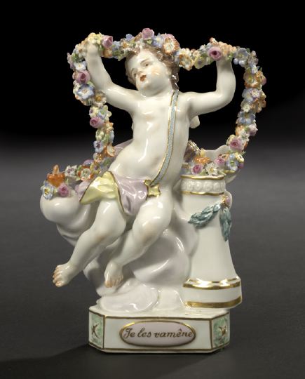 Meissen Porcelain Eros Figure "Je