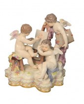 MEISSEN PORCELAIN FIGURAL GROU