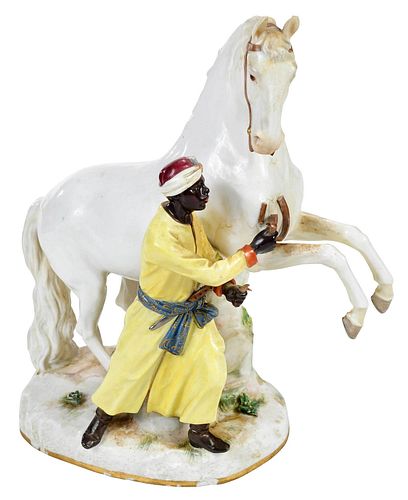 MEISSEN PORCELAIN FIGURAL GROUP,