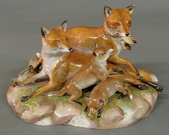 Meissen porcelain figural group