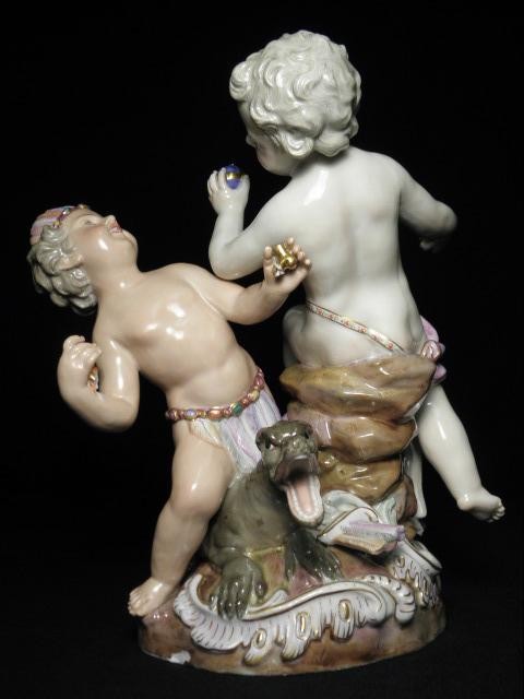 Meissen porcelain figural group