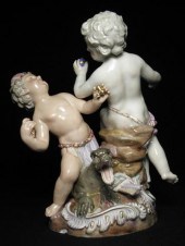 Meissen porcelain figural grou