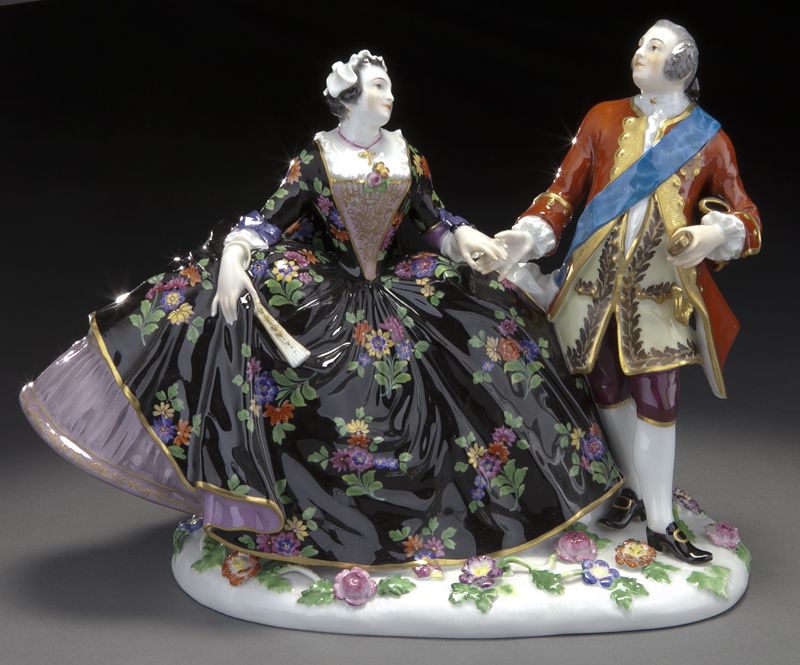 Meissen porcelain figural group
