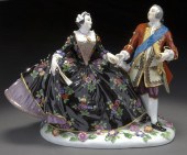 Meissen porcelain figural grou