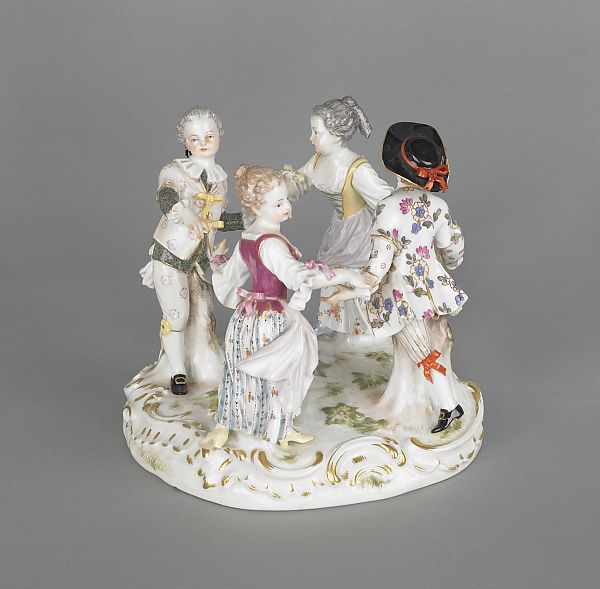 Meissen porcelain figural group
