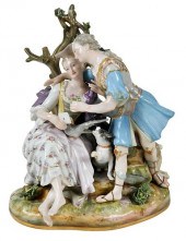 MEISSEN PORCELAIN FIGURAL GROU