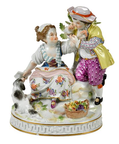 MEISSEN PORCELAIN FIGURAL GROUP19th