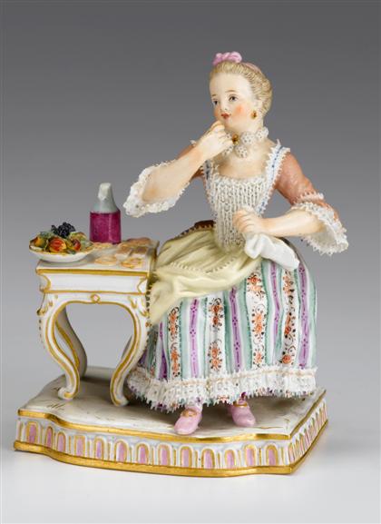 Meissen porcelain figure emblematic
