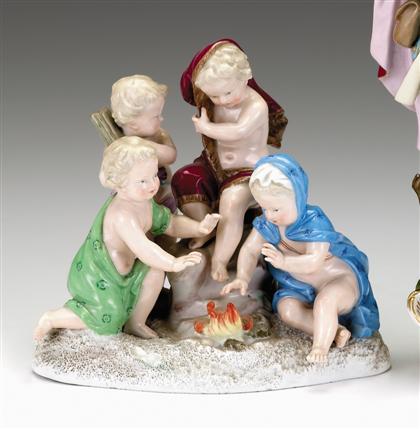 Meissen porcelain figure group