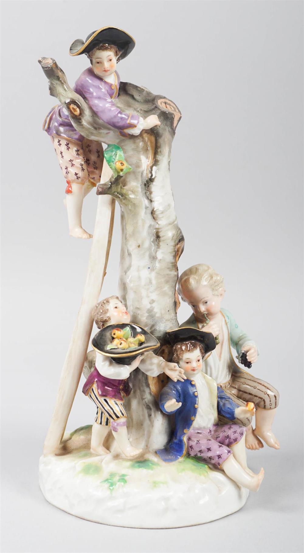 MEISSEN PORCELAIN FIGURE GROUP OF