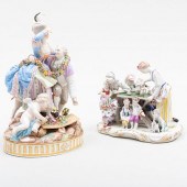 MEISSEN PORCELAIN FIGURE GROUP