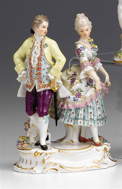 Meissen porcelain figure group of