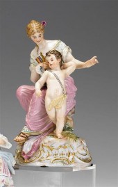 Meissen porcelain figure group