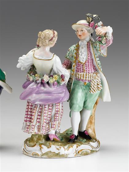 Meissen porcelain figure group of