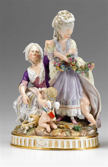 Meissen porcelain figure group 'The