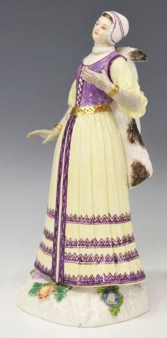 MEISSEN PORCELAIN FIGURE REGAL