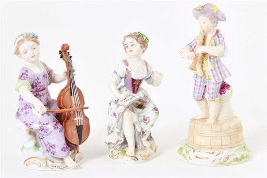 Meissen porcelain figures of