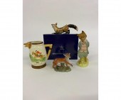 Meissen porcelain fox 2.25"h x