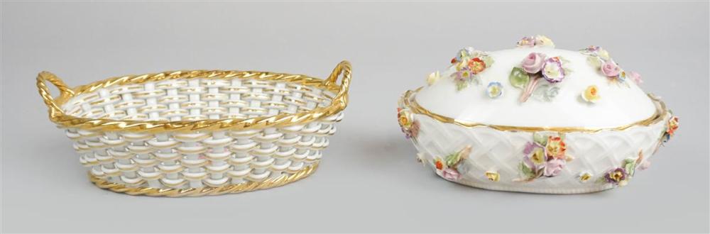 MEISSEN PORCELAIN GILT-WHITE