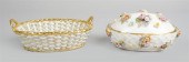 MEISSEN PORCELAIN GILT-WHITE W