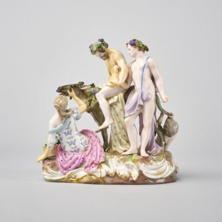 MEISSEN PORCELAIN GROUPA Meissen