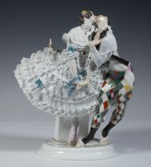 MEISSEN PORCELAIN HARLEQUIN &