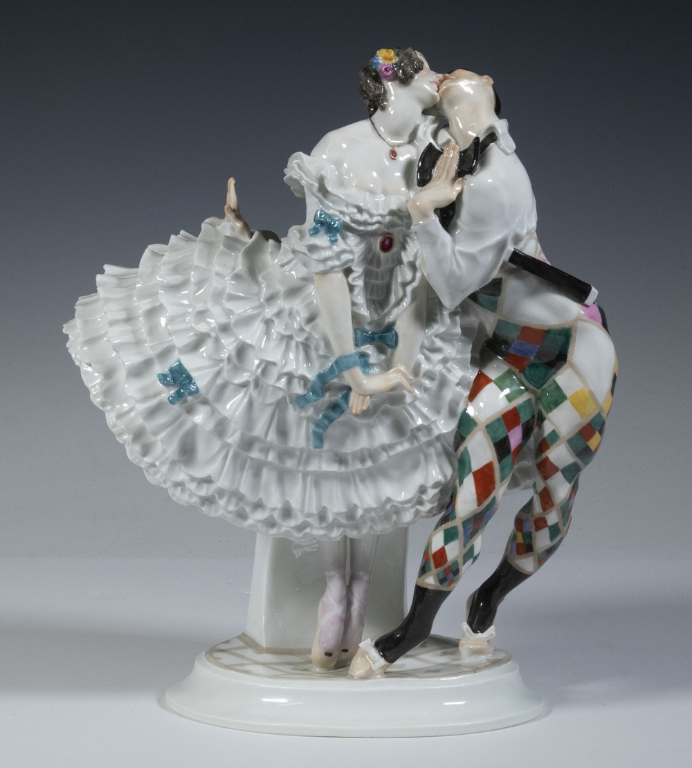 MEISSEN PORCELAIN HARLEQUIN &