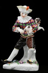 MEISSEN PORCELAIN HARLEQUIN W/