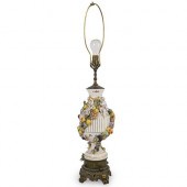 MEISSEN PORCELAIN LAMPDESCRIPT