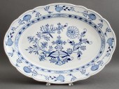 MEISSEN PORCELAIN LARGE BLUE O