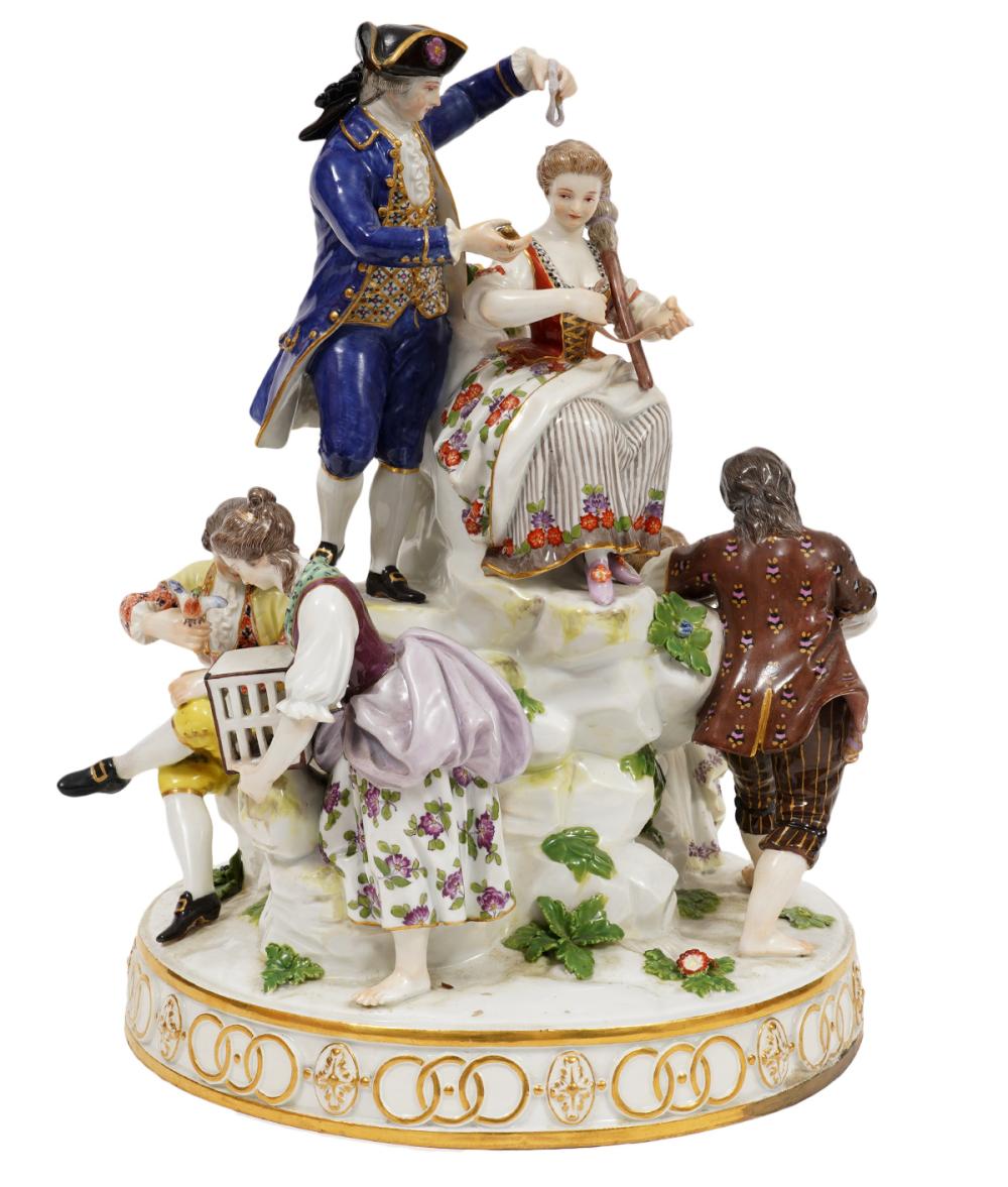 MEISSEN PORCELAIN LARGE FIGURAL