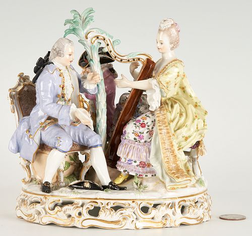 MEISSEN PORCELAIN MUSICAL FIGURAL
