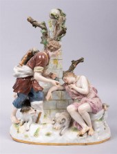 MEISSEN PORCELAIN (OUTSIDE-DEC