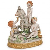 MEISSEN PORCELAIN "PUTTI WITH