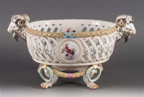 Meissen porcelain reticulated