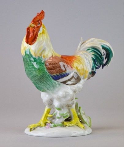 MEISSEN PORCELAIN ROOSTERMeissen