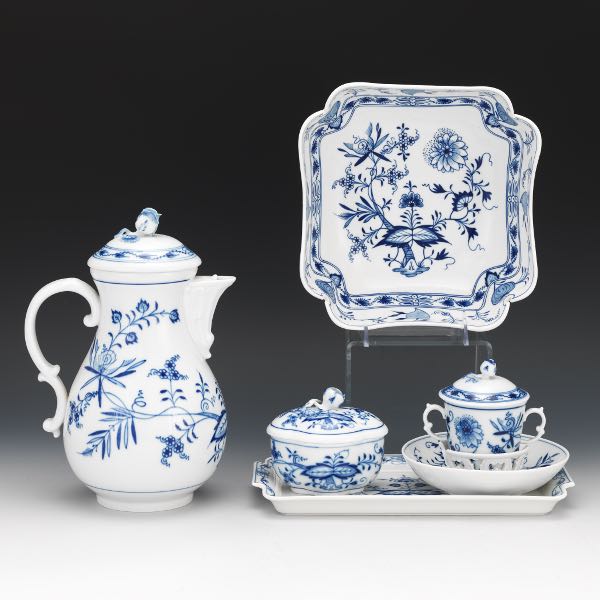 MEISSEN PORCELAIN SIX-PIECE TEA