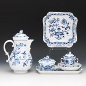 MEISSEN PORCELAIN SIX-PIECE TE